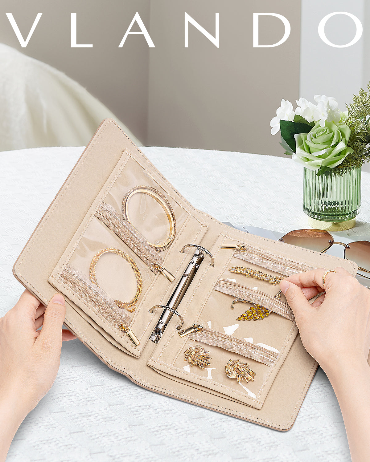 VLANDO Travel Ritual-Yancy Diary Small Jewelry Organizer