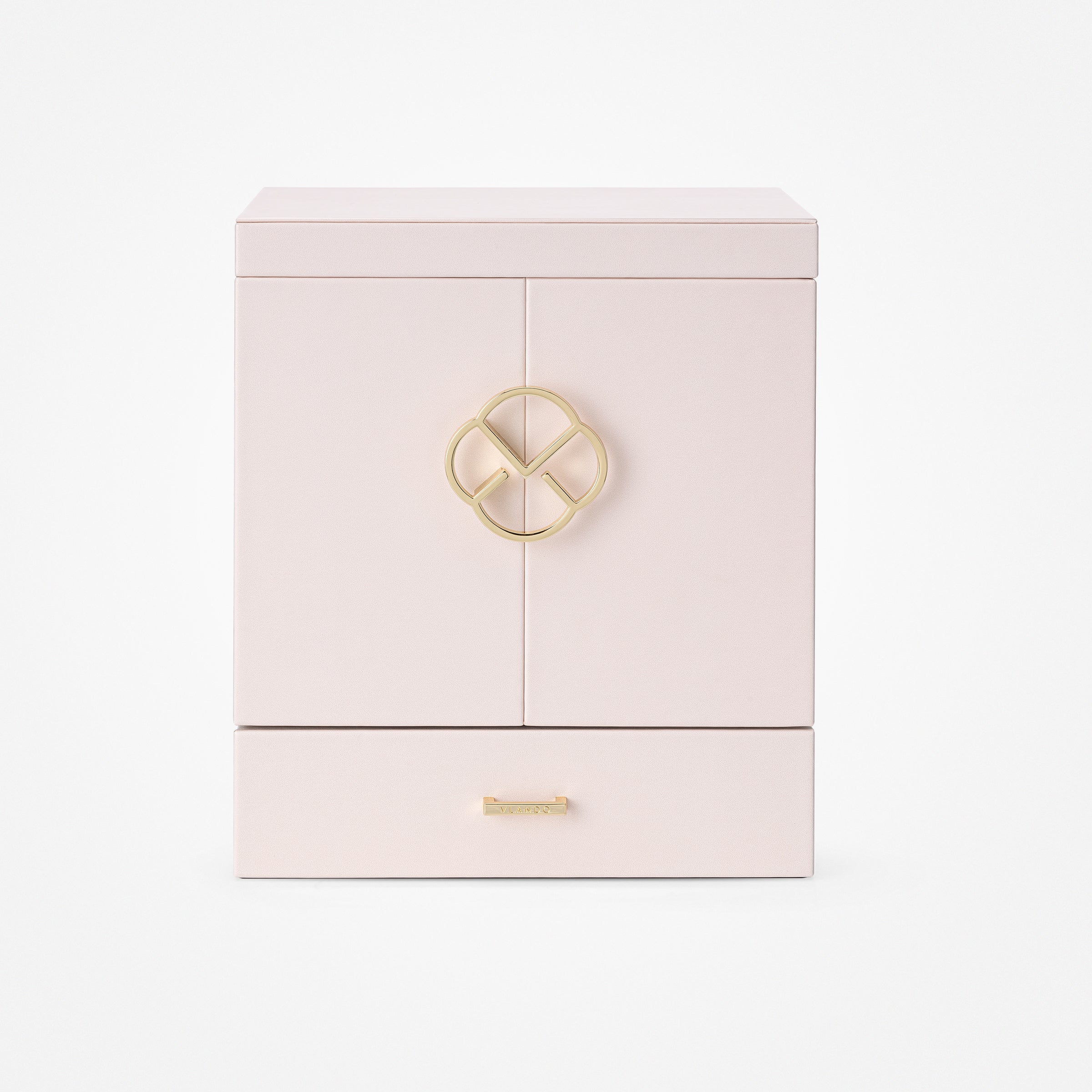 VLANDO Quiet Luxe 6-Layer Large Jewelry Box & Organizer with Mirror