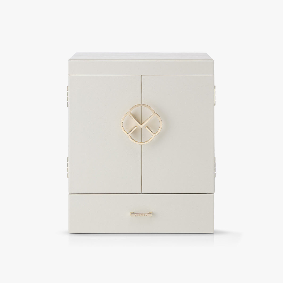 VLANDO Quiet Luxe 6-Layer Large Jewelry Box & Organizer with Mirror