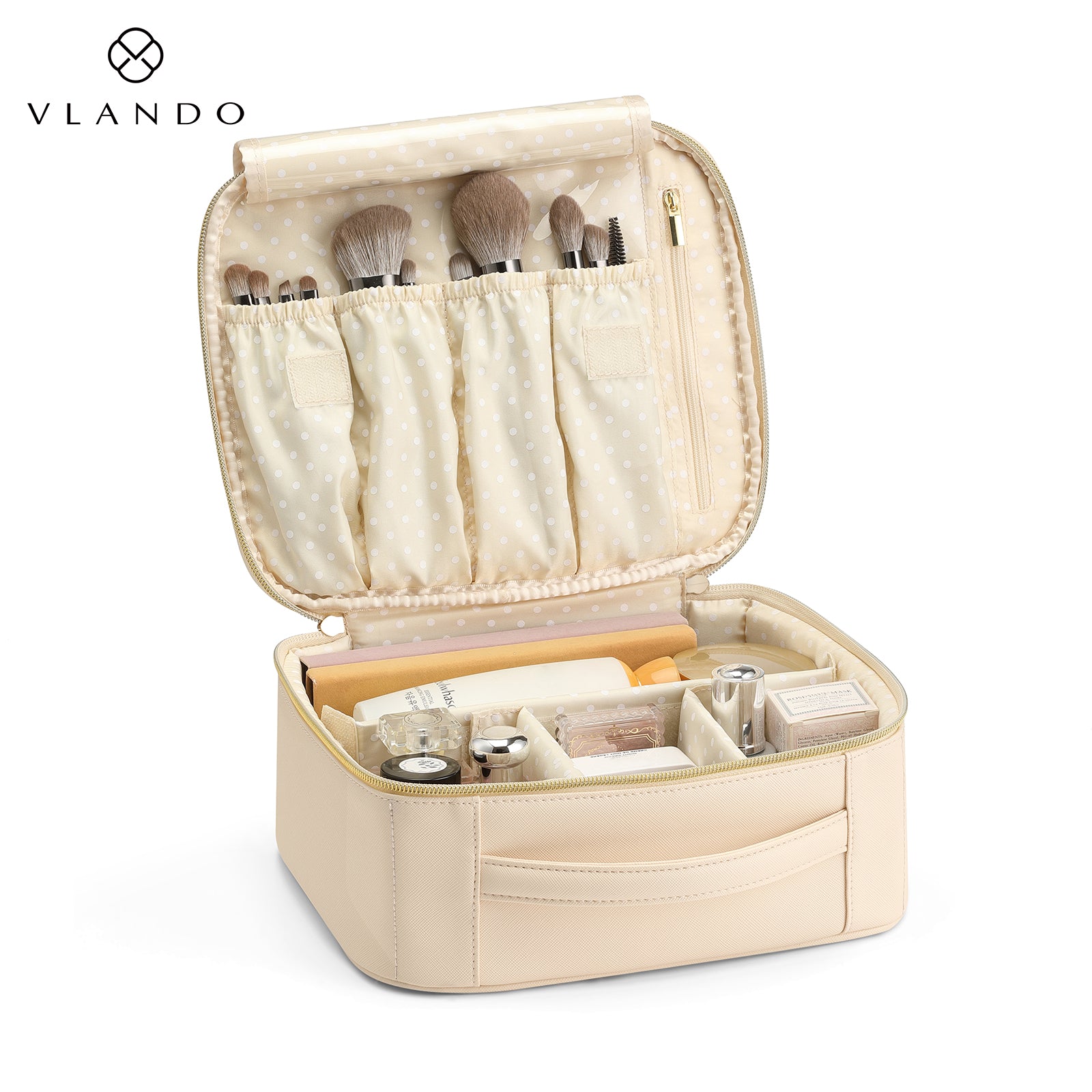 VLANDO Faye Waterproof Portable Travel Makeup Bag