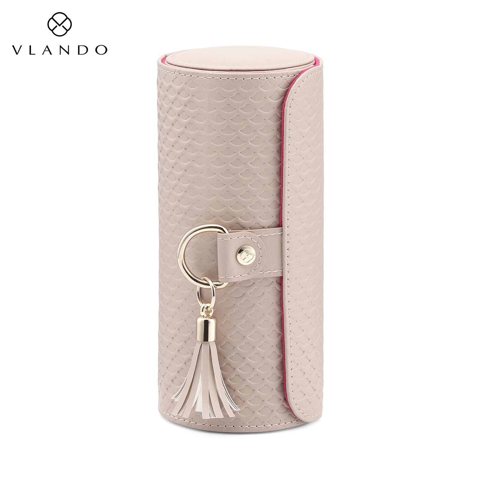VLANDO Viaggio 3-Layer Rotation Small Travel Jewelry Box
