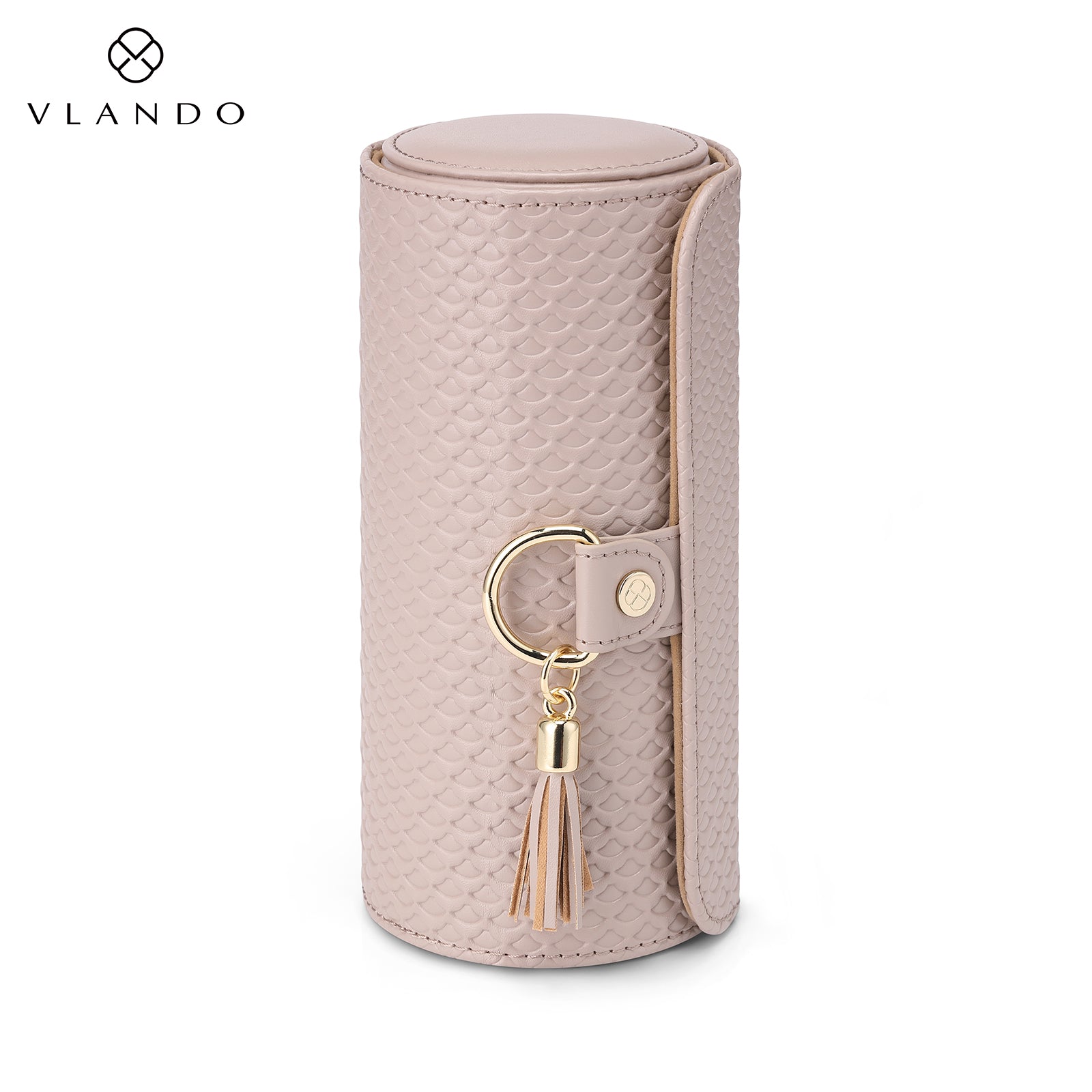VLANDO Viaggio 3-Layer Rotation Small Travel Jewelry Box
